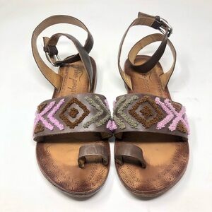 Free People Torrence Toe Ring Sandals Size 38